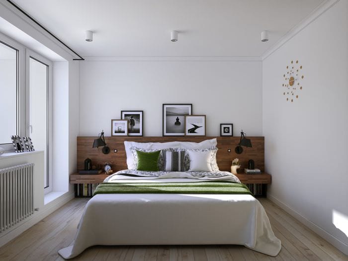опция за красив интериор на стая в светли цветове в модерен стил