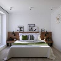 опция за красив интериор на стая в светли цветове в картина в модерен стил