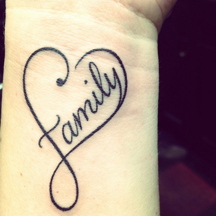 symbol familie samhørighed tatovering skrifttype integrere