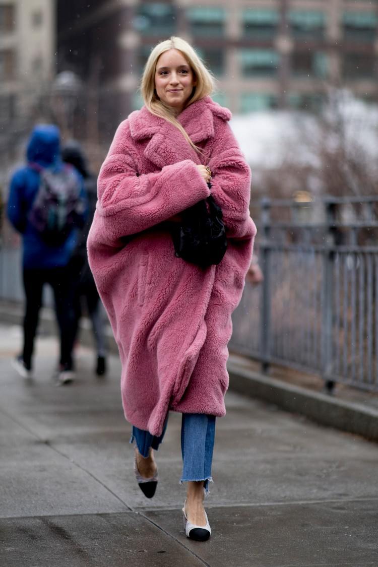 Teddy Coat Outfit Efterår Mode Trends Efterår Vinter 2020