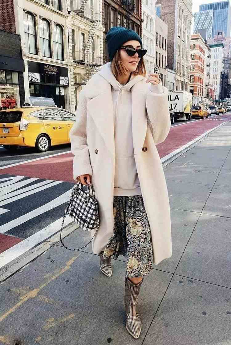 Teddy Coat Outfit Vintertilbehør Trends Kvinder
