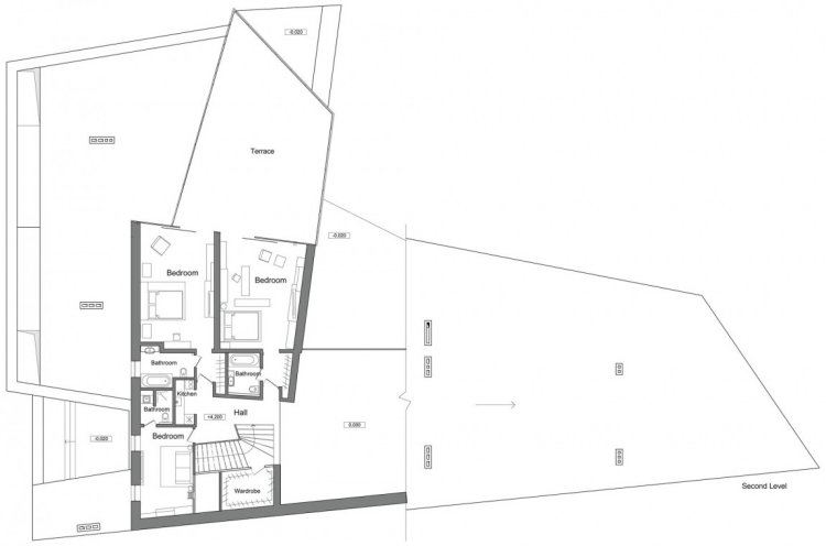 terrasse-have-moderne-arkitektur-plan-gulvplan-anden-etage-værelser