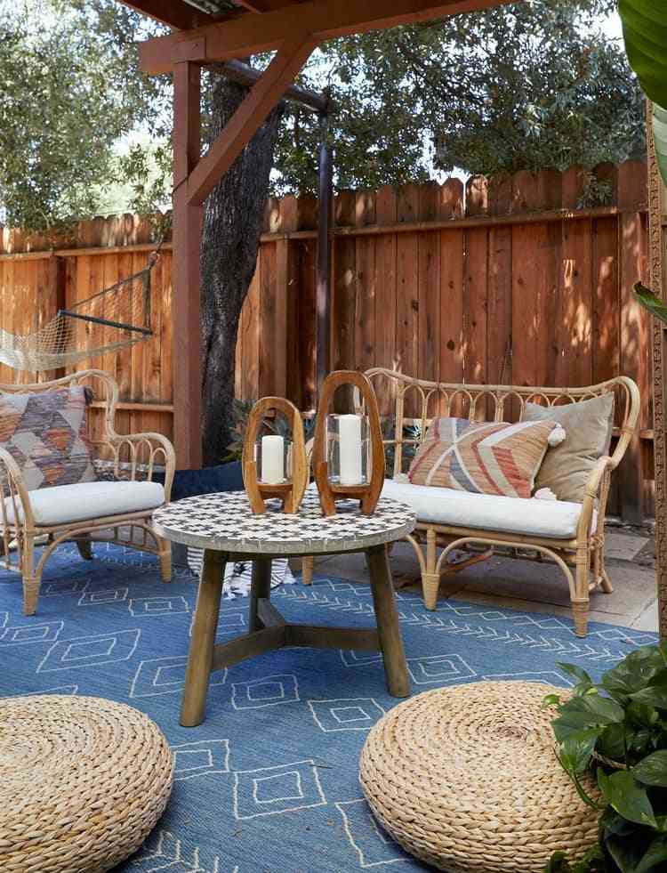 Boho chic terrassedesign i haven