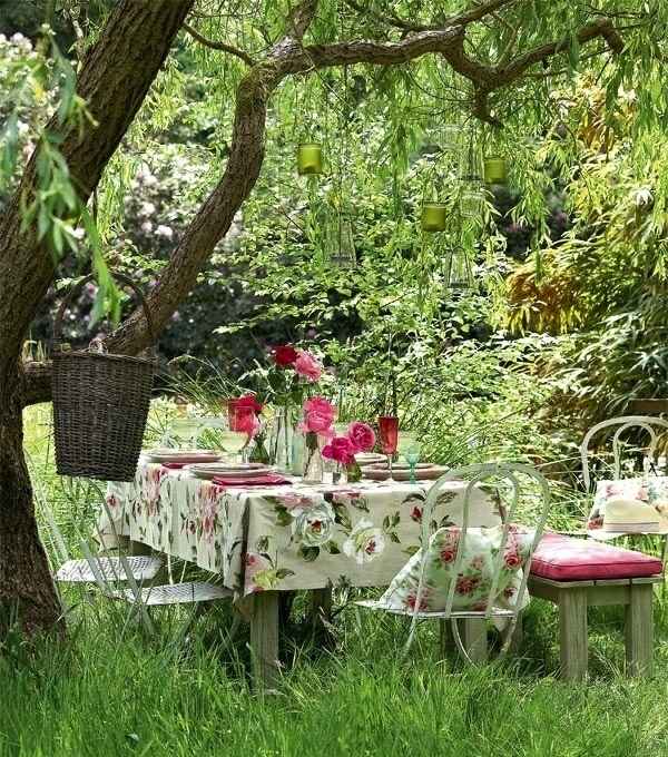 Havebord design romantisk picnic have