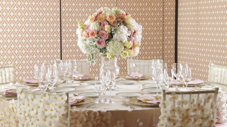 Bryllup bord dekorationer blomster ideer billeder