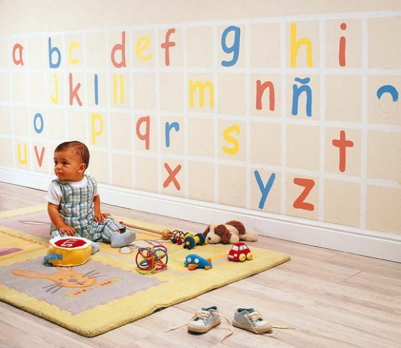 Baby værelse dekorere ideer dekorere væg bogstaver