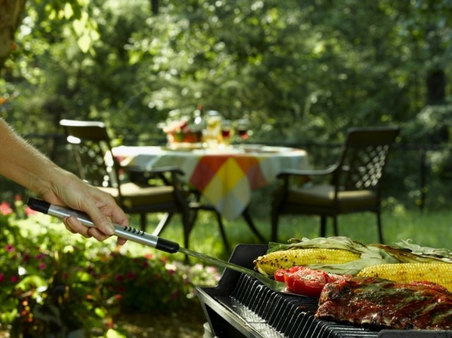 have madlavning grill kød grøntsager lækkert bord