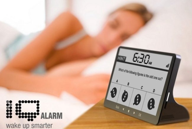 iq vækkeur design løse opgaver om morgenen