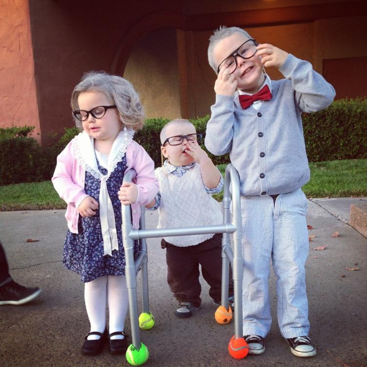 halloween kostumer børn pensionister idé briller toddler