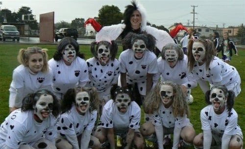 Team 101 dalmatiske kostumer Make up Halloween