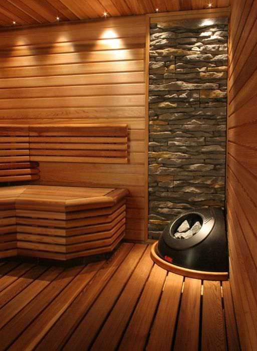 أرضية خشبية في حمام خاص
