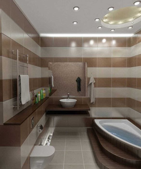 опция за красив дизайн на баня 6 кв.м