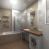 опция за красив дизайн на баня 6 кв. м снимка