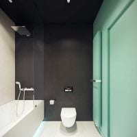 představa moderní stylové koupelny 6 m2 obrázek