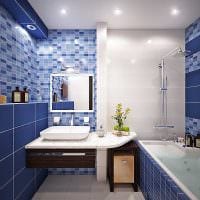 představa moderního interiéru koupelny 6 m2 fotografie