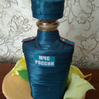 Flaschendekor in Form von EMERCOM of Russia