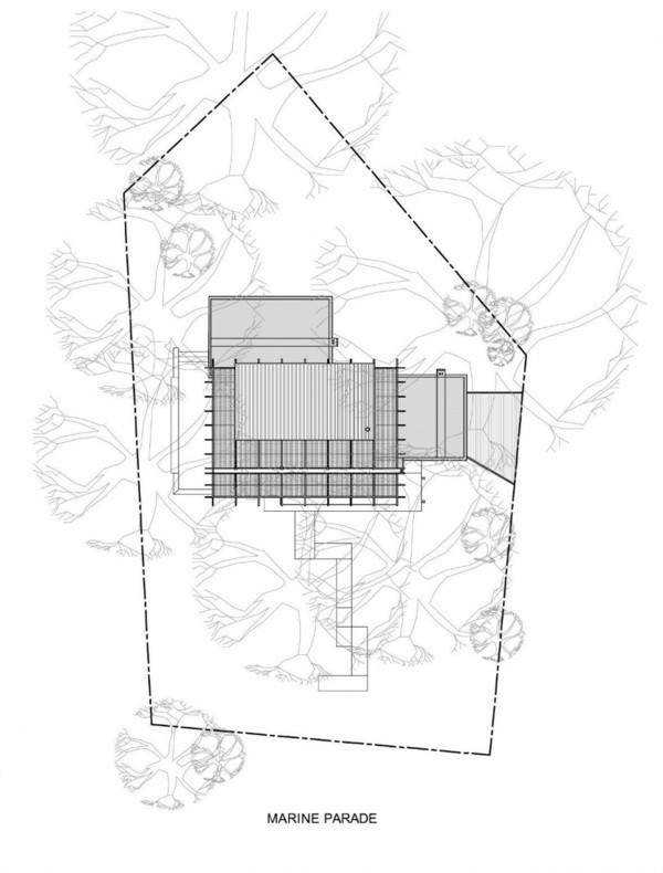 plan af et træhus af Herbst arkitekter