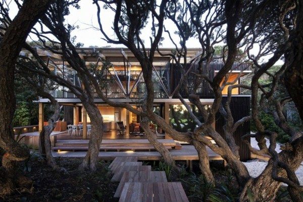 eksklusivt træhusdesign af Herbst arkitekter