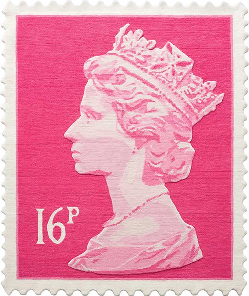 tæppe-stempel-form-af-stempel-tæpper-dronning elisabeth