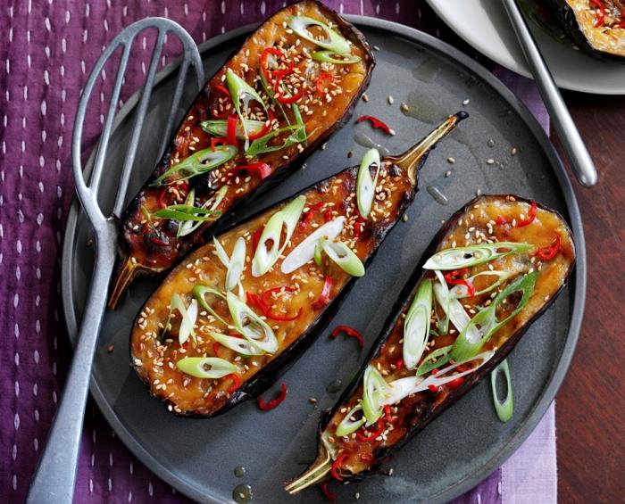 Aubergine opskrift vegansk spise sundt