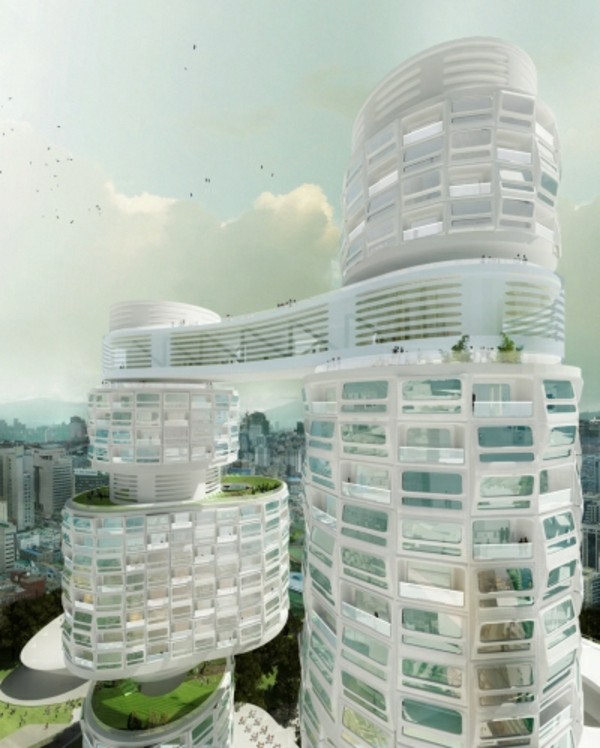 moderne skyskraberprojekt
