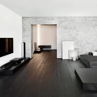 A nappali belső tere minimalista stílusban