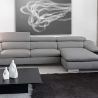 опция за необичаен дизайн на хол с диван картина