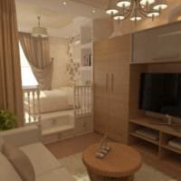 exempel på en vacker design vardagsrum sovrum bild