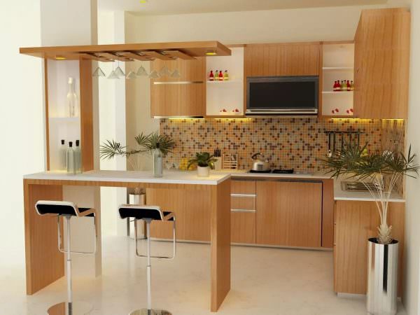 Barový pult lze instalovat do kuchyně
