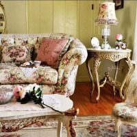 kirkas olohuoneen suunnittelu vintage -tyylisessä valokuvassa