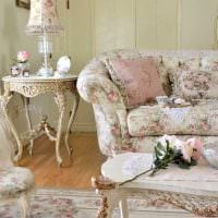 kaunis olohuoneen suunnittelu vintage -tyylisessä kuvassa