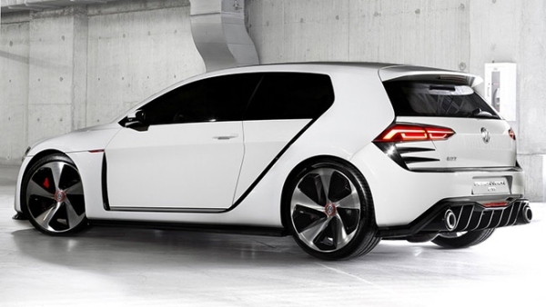 Lettere carbon Golf-r Volkswagen-modeller nyt design GTI-koncept-hvid