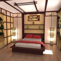 חזית בהירה של חדר השינה בצילום בסגנון מזרחי