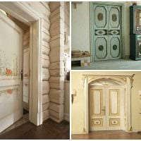 originálny dizajn interiérových dverí s obrázkom vlastných rúk