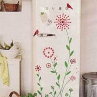 možnost pro krásný design chladničky na kuchyňském obrázku