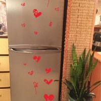 myšlenka originální dekorace fotografie chladničky