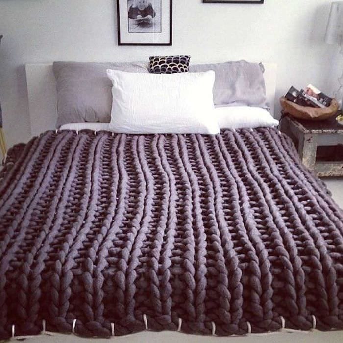 strikket kappe i værelse stil