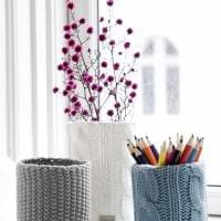 imagine perne tricotate stil cameră