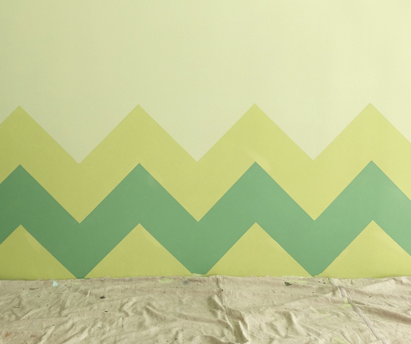 Væg-design-gør-det-selv-væg-dekoration-farve-instruktioner