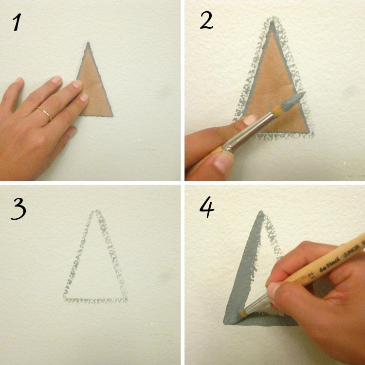 væg-mønster-maleri-væg-design-trekant-mønster-stencil-instruktioner