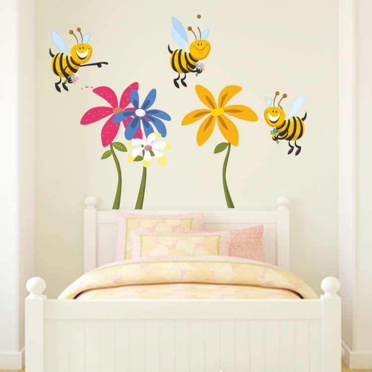 Vægmærkater-planteskole-ideer-blomster-bier