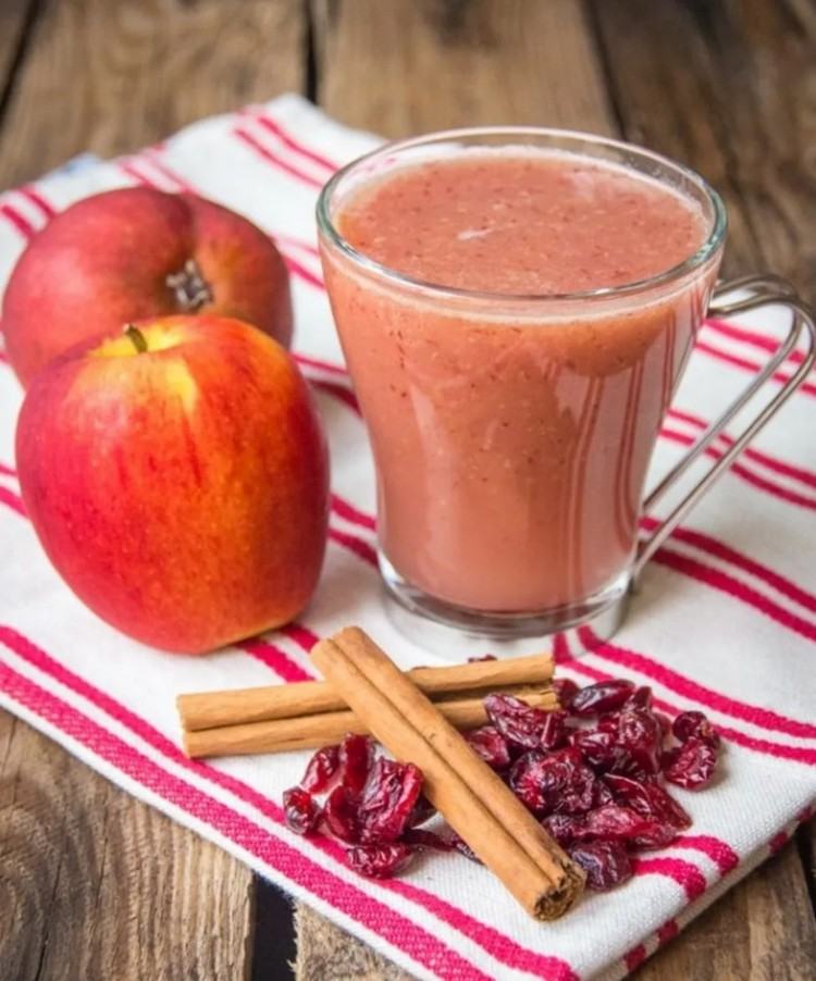 Tranebær og æble smoothie opskrift til efterår