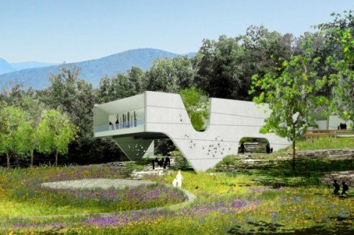 green house futuristisk arkitektur