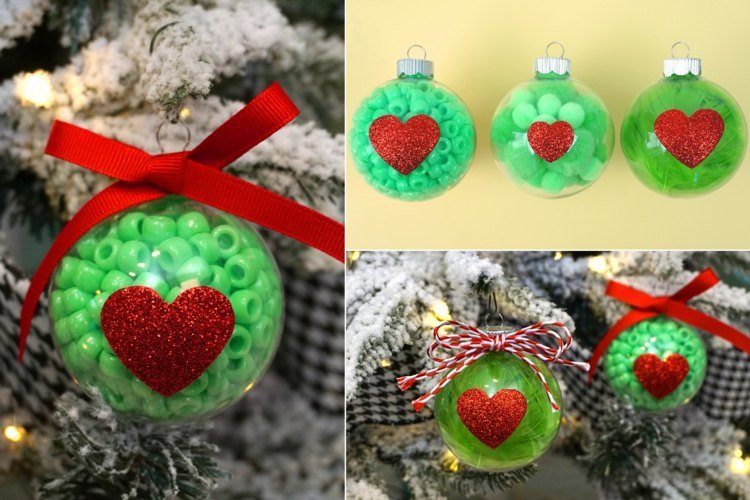 Julehåndværk med børn til advent - påfyldning af julekugler til store og små