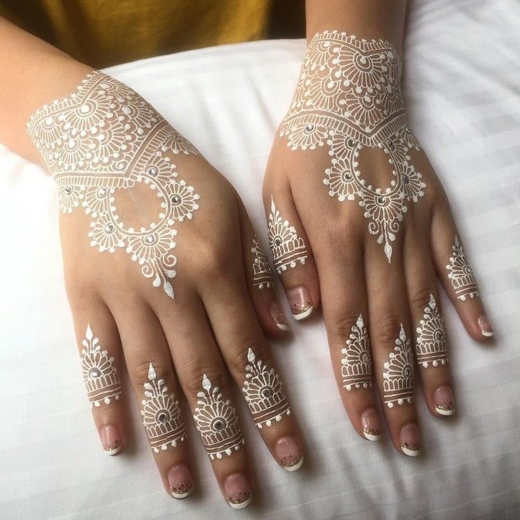 Sådan laver du selv hvide henna -tatoveringer Instruktioner til små tatoveringsideer til kvinder
