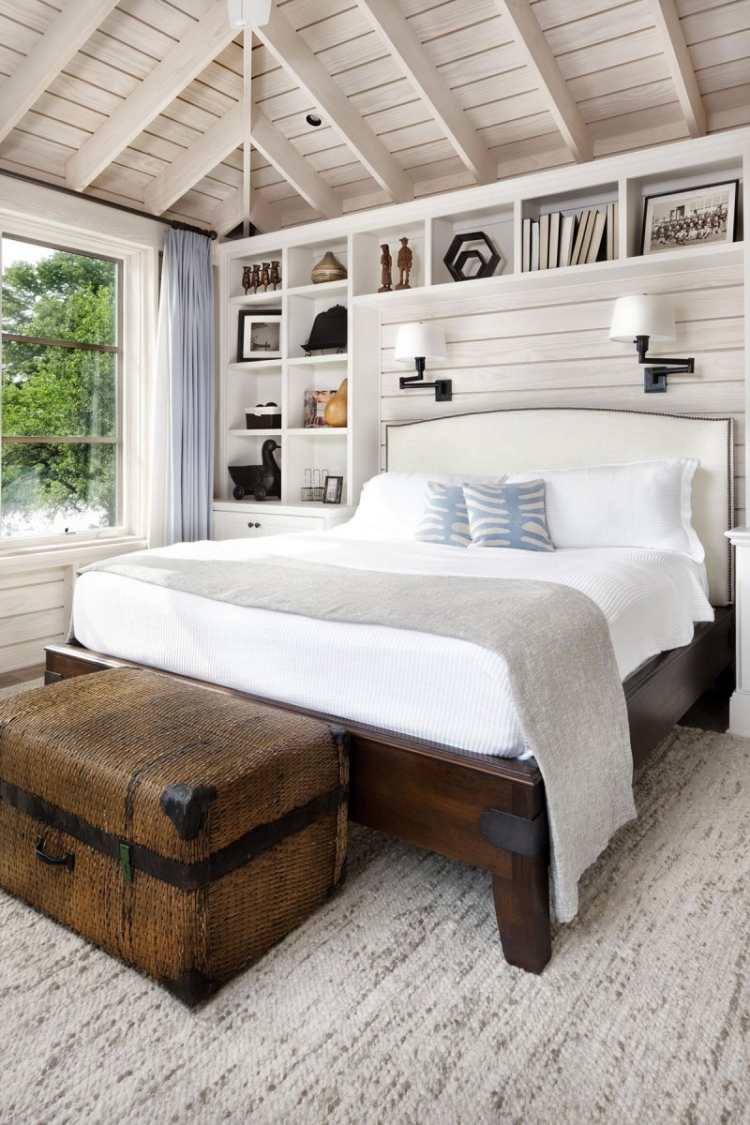hvide soveværelser-møbler-stil-design-traditionelle-rustikke-træ-flet-træ-loft-puder