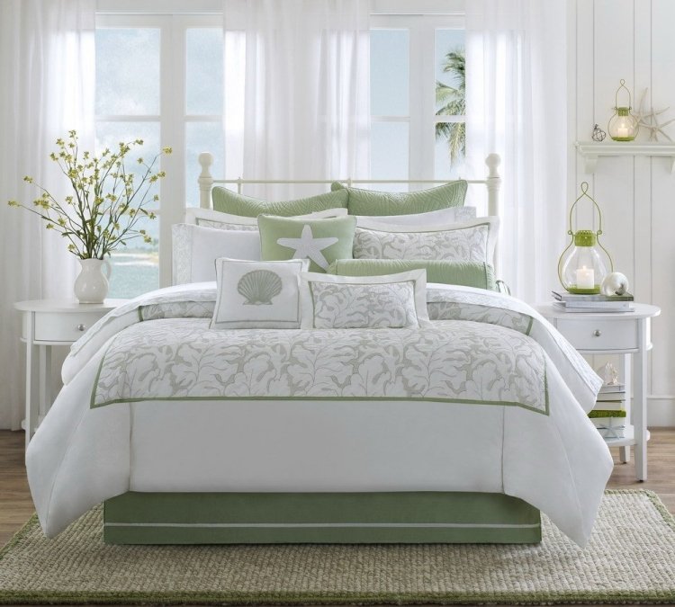 hvid-soveværelse-møbler-stil-design-traditionel-vindue-grøn-hav-stjerne-dekoration-lanterne