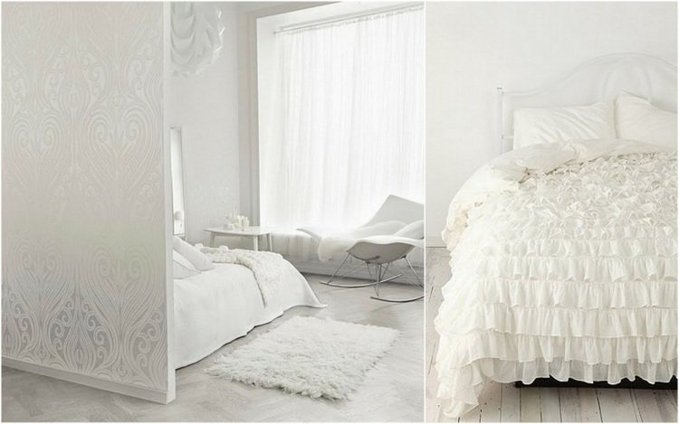 hvid-soveværelse-møbler-stil-design-skandinavisk-blonder-loft-vindues-gardin-skillevæg