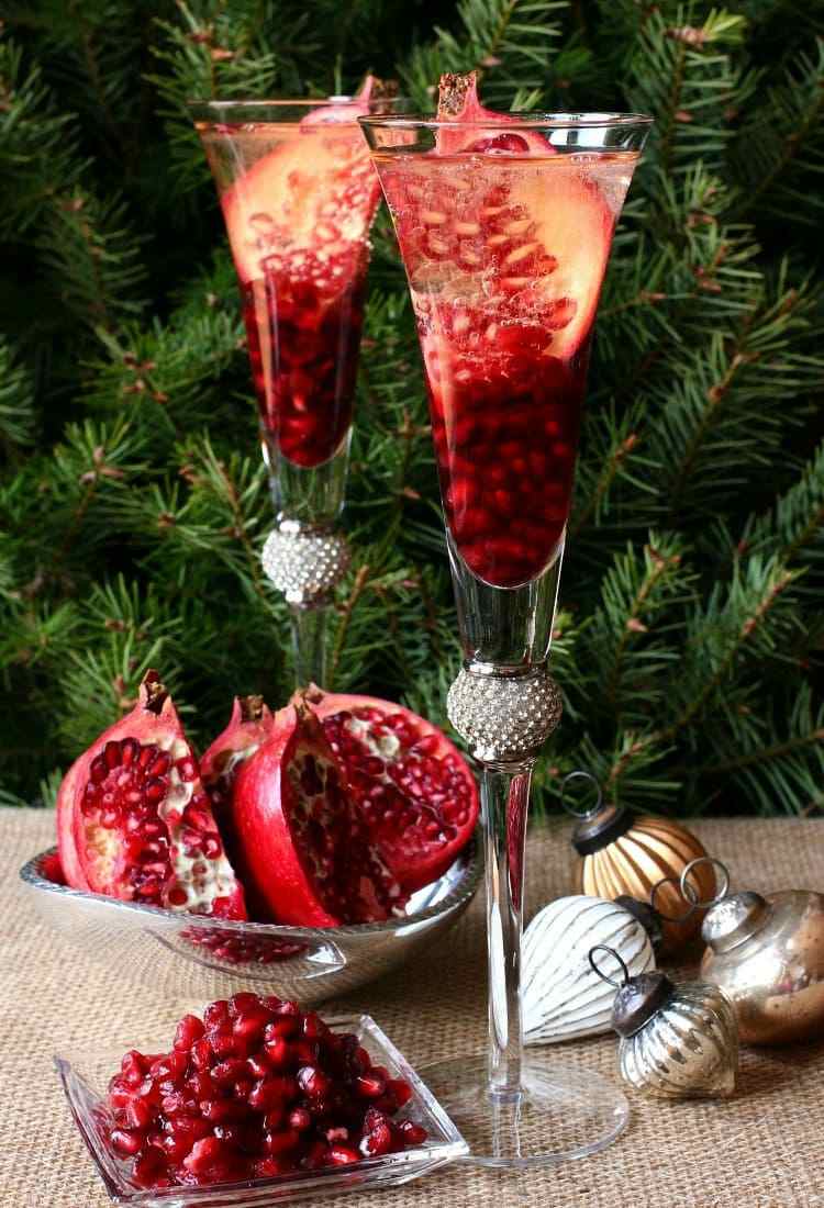 prosecco coctail jul granatæble