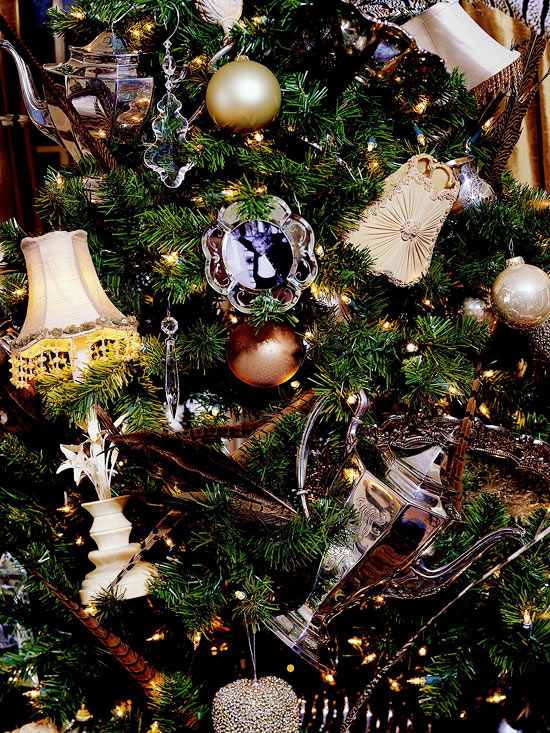 Juletræ-dekorere-krystaller-spejlet-ornamenter